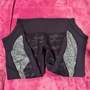 Women's Black and Gray Camouflage pants#414